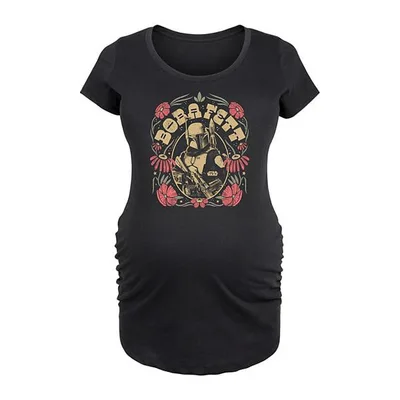 Kohl's Maternity Star Wars Boba Fett Floral Graphic Tee