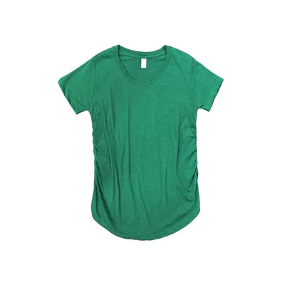 Target MONAG Women Cotton/Poly Short Sleeve Maternity T-Shirt Green Large