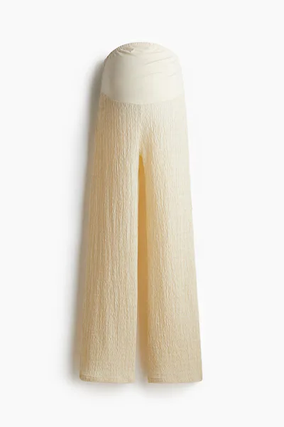 H&M MAMA Textured Jersey Pants