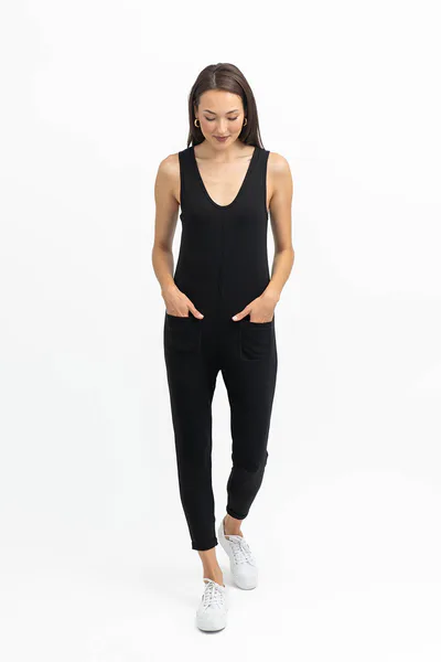 Smash + Tess Saturday Romper in Midnight Black