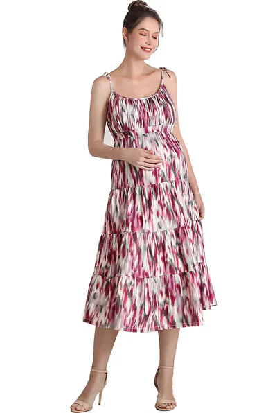 Kimi + Kai Kimi + Kai Maternity "Adia" Fit and Flare Dress