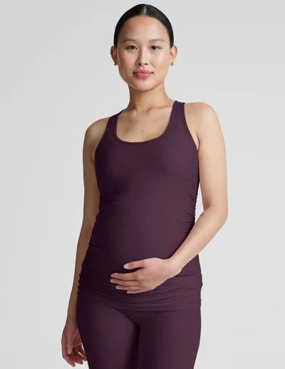 Beyond Yoga Featherweight Let It Grow Racerback Maternity Tank