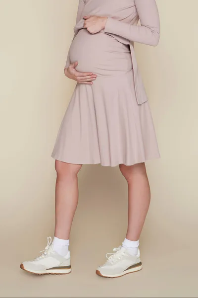 Apparalel Amethyst Maternity Skirt in Blush