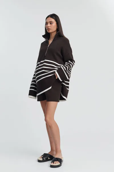 Legoe Heritage Knit Shorts (Chocolate)