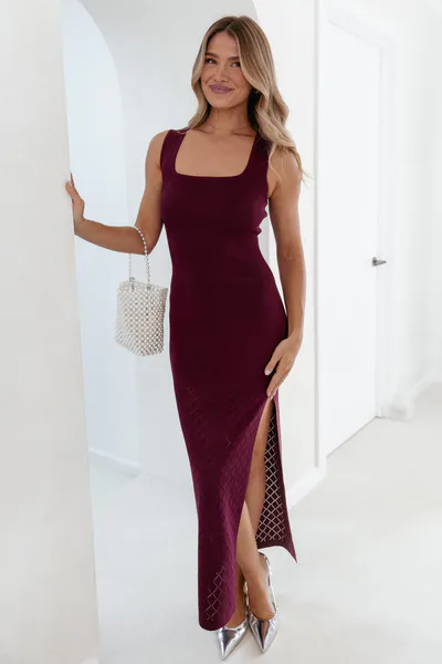 Petal & Pup Elinor Maxi Dress - Cherry