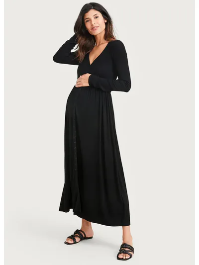 For The Creators The Softest Rib Nursing Dress