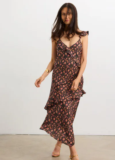 HATCH The Amelia Toile Bias Slip Dress