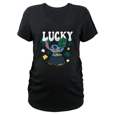 Kohl's Disney's Lilo & Stitch Lucky Pot Of Gold Maternity Graphic Tee