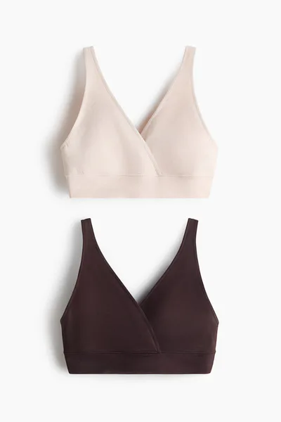 H&M MAMA 2-pack Seamless Nursing Bras