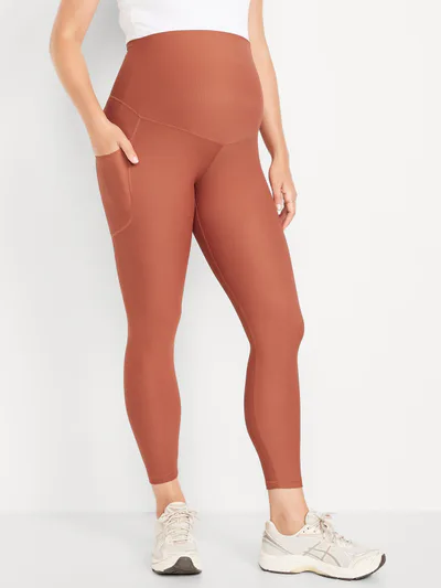 Old Navy Maternity Full-Panel PowerSoft 7/8 Leggings