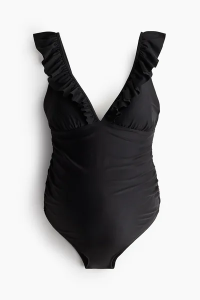 H&M MAMA Ruffle-trimmed Swimsuit
