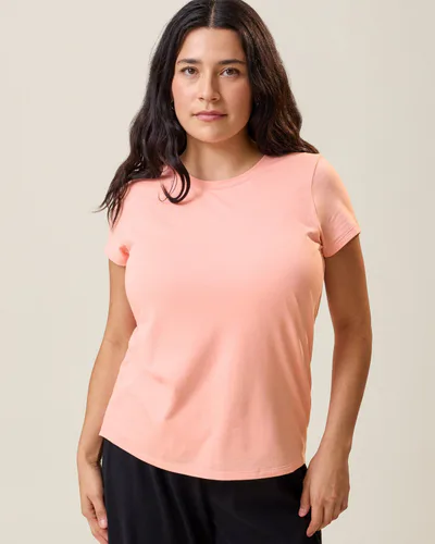 Kindred Bravely Modal Crew Neck Nursing T-shirt | Sunset Pink