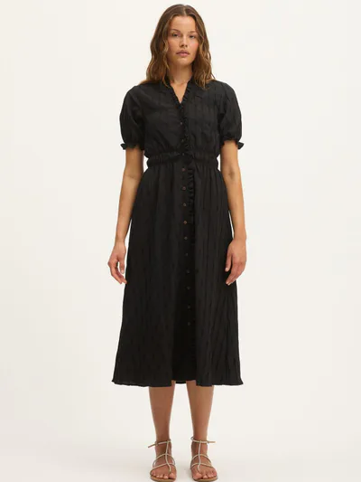 For The Creators Karen Midi Dress in Black