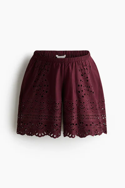 H&M MAMA Shorts with Eyelet Embroidery