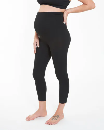 Ripe Maternity Organic Over Bump 3/4 Legging Black