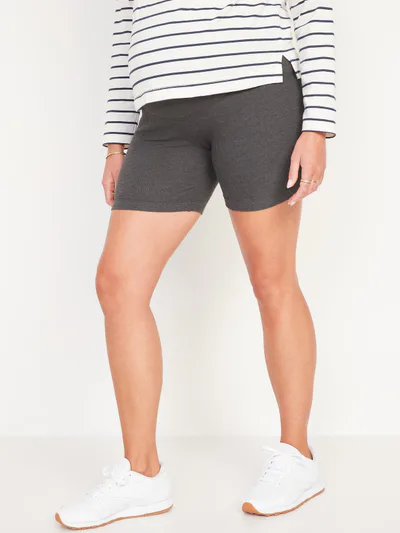 Old Navy Maternity Full-Panel Biker Shorts -- 6-inch inseam