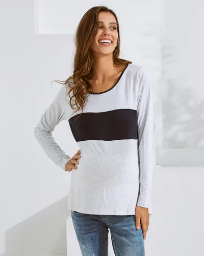 Angel Maternity Maternity and Nursing Long Sleeve  T-Shirt