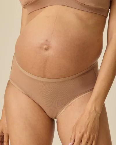 Kindred Bravely SoftStretch Cotton Maternity & Postpartum Brief | Buff