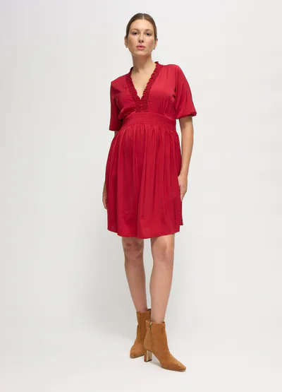 Ingrid & Isabel The V-Neck Vibe Mini Maternity Dress