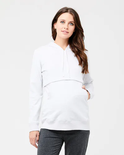 Ripe Maternity Kitty Nursing Hoodie Arctic Marle