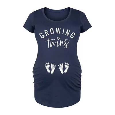 Kohl's Maternity Growing Twins Graphic Tee