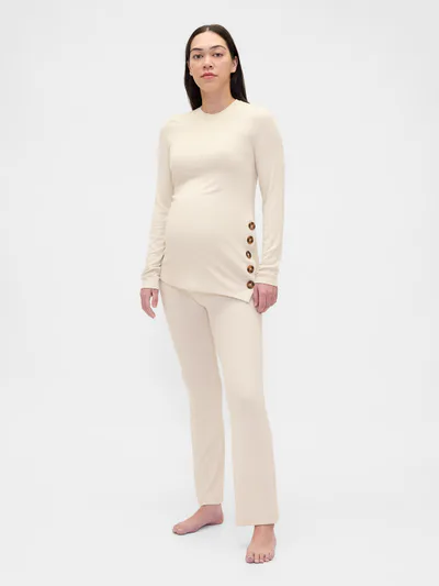 Gap Maternity Modal Rib PJ Set