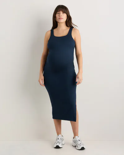 Quince Ultra-Soft Maternity Midi Dress