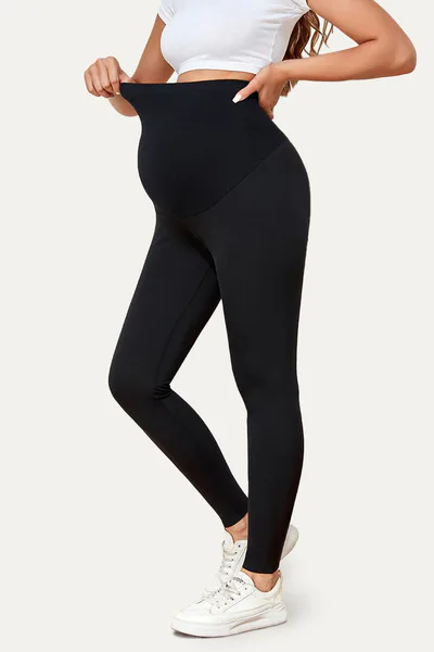 Summer Mae Women's Over the Belly Stretch Maternity Leggings