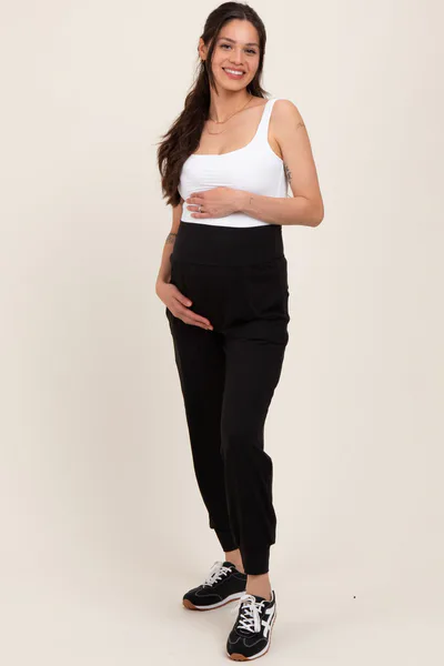 PinkBlush Black Maternity Joggers