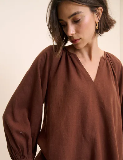 For The Creators Belle Peasant Maternity Blouse
