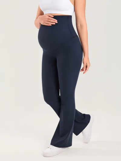 Momanda Natrelax® No Front Seam Maternity Flare Leggings 31.5"