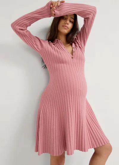 HATCH The Addie Polo Sweater Dress