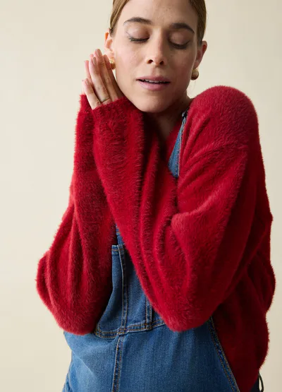 Ingrid & Isabel The Fluffy Maternity + Postpartum Sweater