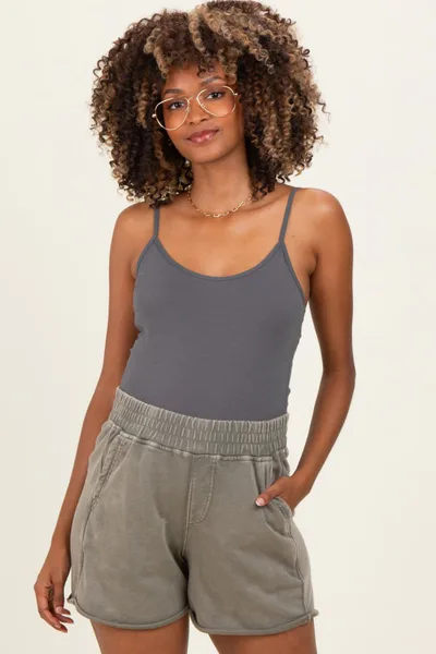 PinkBlush Willow Mineral Wash Terry Maternity Short