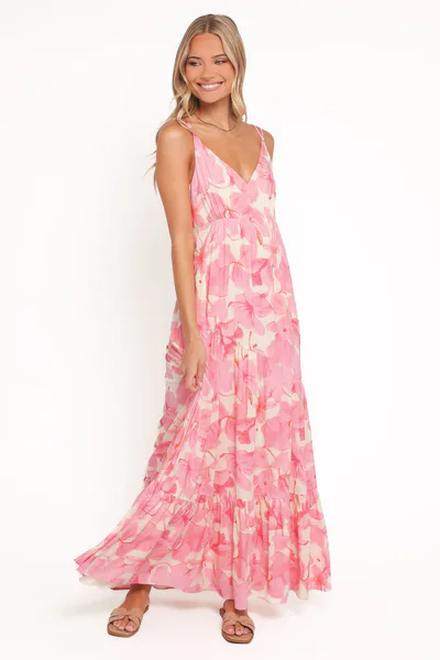 Petal & Pup Forbes Maxi Dress - Pink Floral