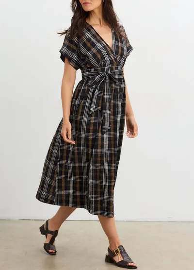 HATCH The Autumn Plaid Carolina Dress