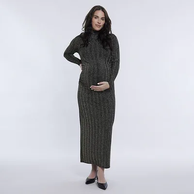 Kohl's Maternity Motherhood® Turtleneck Maxi Dress