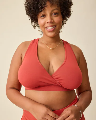 Kindred Bravely French Terry Racerback Nursing & Sleep Bra | Spice