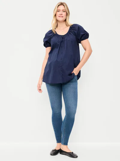 Old Navy Maternity Full-Panel Wow Boyfriend Jeans