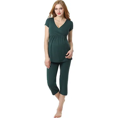 Kohl's Maternity Pokkori Daily Essential Pajama Top & Pajama Capri Set