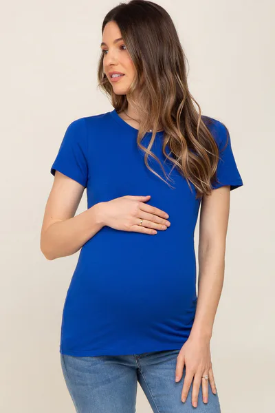 PinkBlush Royal Basic Crew Neck Maternity Tee