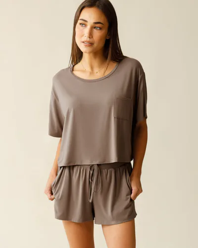 Kindred Bravely Aria Bamboo Casual Lounge Short | Taupe