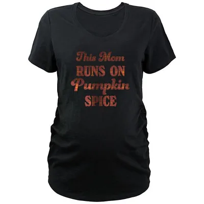 Kohl's Maternity This Mom Runs On Pumpkin Spice Graphic Tee