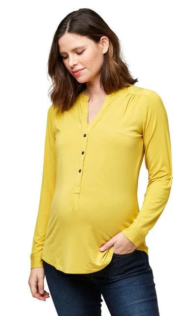 Special Addition SALE! Amelie Maternity & Nursing Top in Ochre
