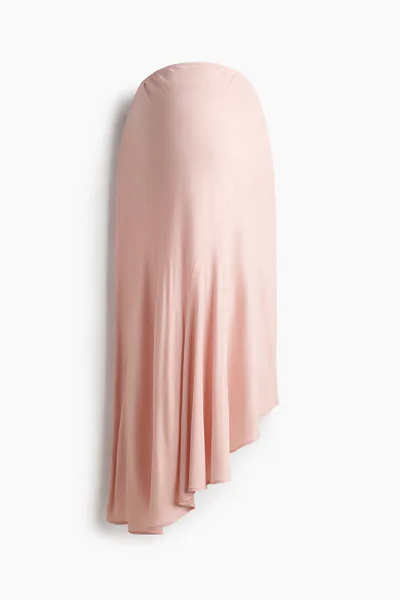 H&M MAMA Asymmetric Satin Skirt