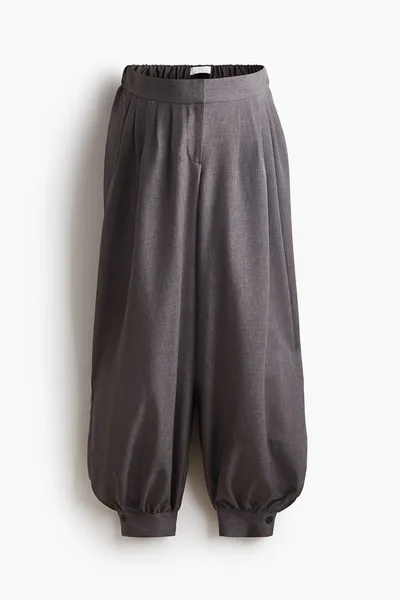 H&M MAMA Pleated Balloon-Leg Pants