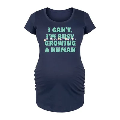 Kohl's Maternity Busy Growing A Human Graphic Tee