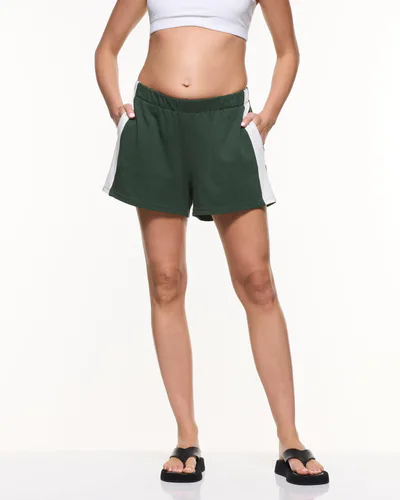 Soon Maternity Side Stripe Cotton Shorts