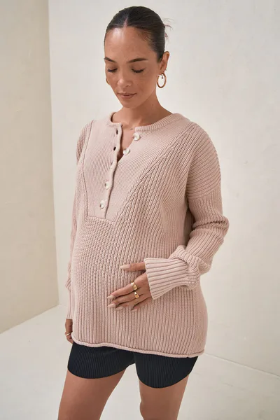 Bae the Label Bound To Be Sweater - Biscuit