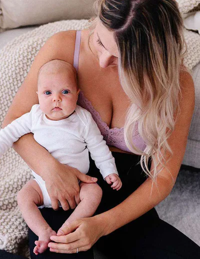 Milk & Baby Ooh La La Nursing Bralette in Mauve